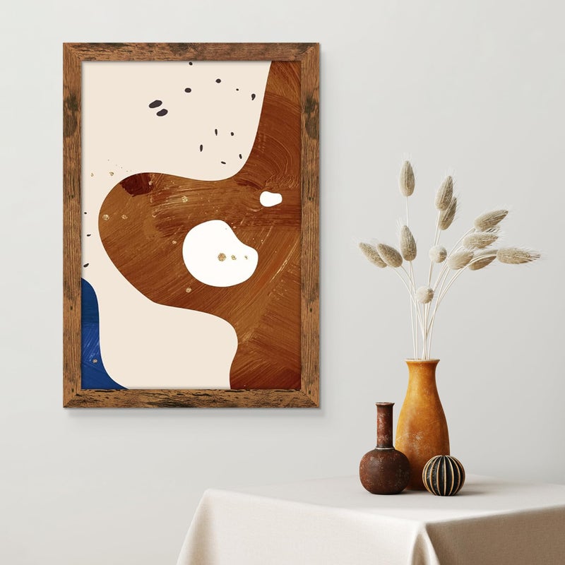 Picrit 16x24 Picture Frame, Photo Frame for Wall Mounting Display, Brown - Image 2