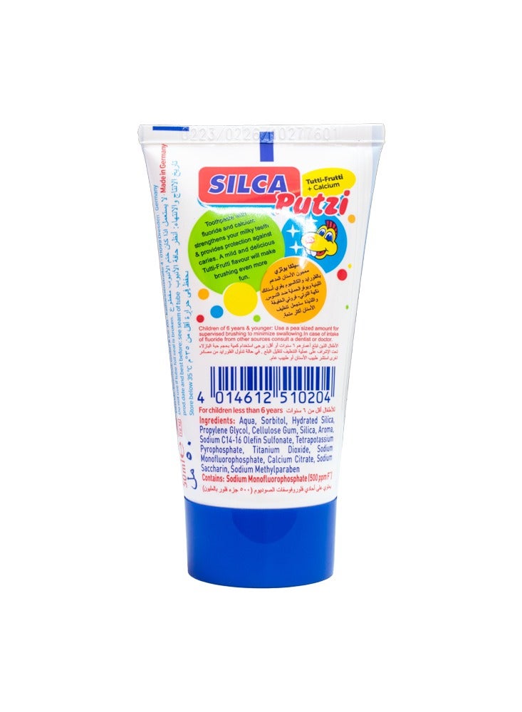 Putzi Kids Toothpaste – Tutti-Frutti Flavor 50 ml