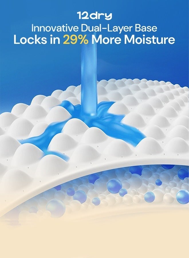 12dry Pants Easy Waist Size 3, 6-11 Kg, 52 Count Ultra-Absorbent, Thin & Breathable, Eco-Friendly Baby Pants with Soft Elastic Waistband - Image 5