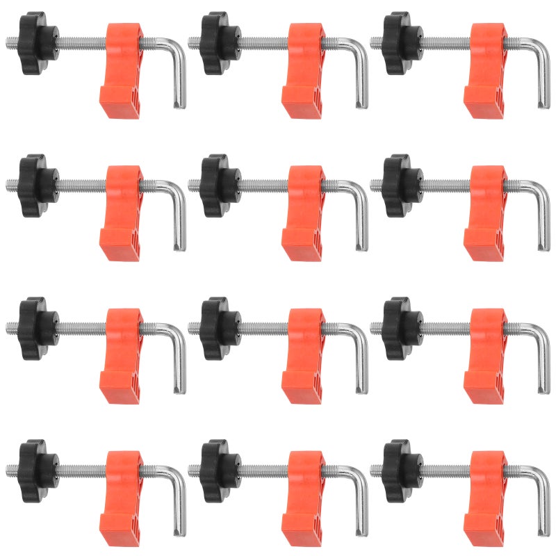 12pcs Right Angle Clamp: Heavy Duty Right Angle Positioning Clamp for Woodworking Granite and Marble - Multi-Functional Stone Fixing Tool for Corner Alignment - Image 1