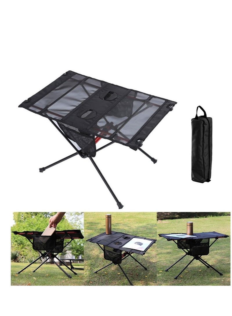 BlueFire 2025 Upgraded Folding Camping Mesh Table with Aluminum Carry Bag – Lightweight Small Portable Picnic Table, Compact Folding Outdoor Table for Camping, Beach, Hiking, BBQ, Fishing, Travel, and Party Use – Sturdy Aluminum Frame, Easy Carry & Quick Setup - Image 4