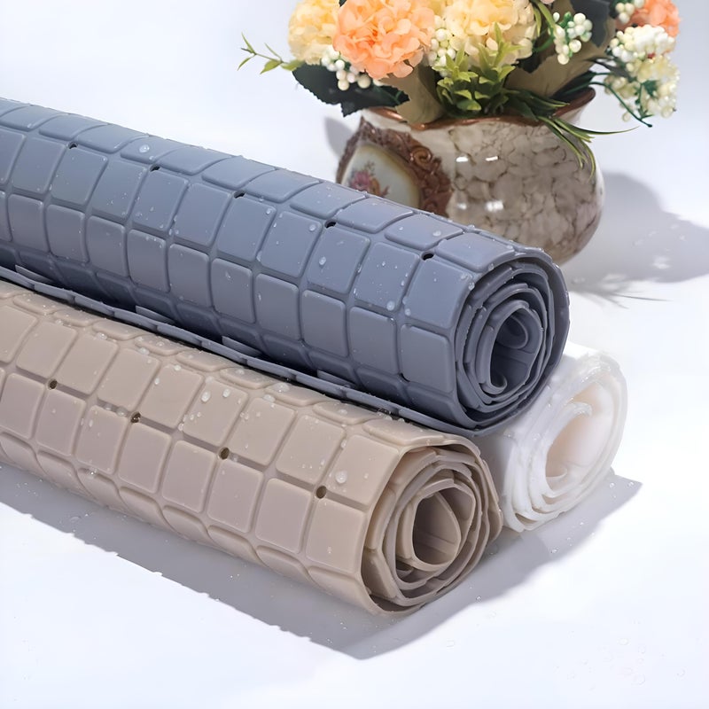 Bath Mat - Anti-Slip Silicone Shower Mat with Self-Drying Adhesive Base for Bathroom Floor Safety, 40x60cm - Image 3