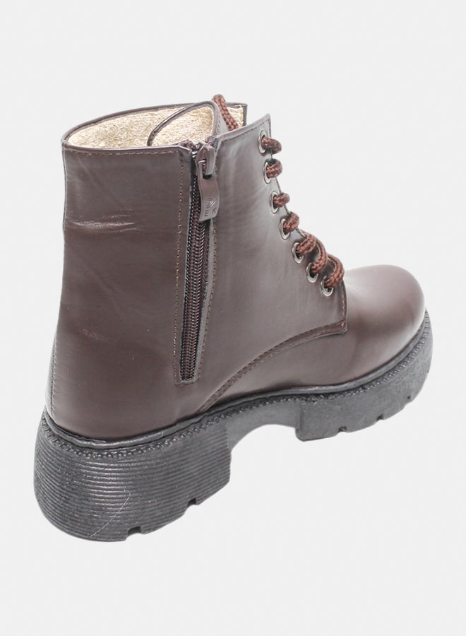 Glitter Women Half-Boots - Brown - Image 4