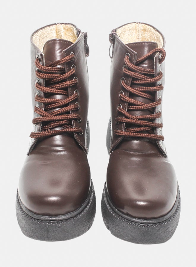 Glitter Women Half-Boots - Brown - Image 3