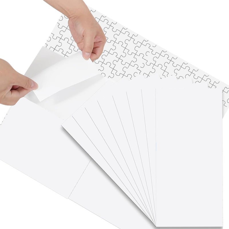HASTHIP ® 8 قطع أوراق حفظ الألغاز 26x18 سم، لاصقة شفافة قابلة للإزالة، لا حاجة للصمغ، ملصقات حفظ خالية من الفوضى لألغاز 1000 قطعة - Image 1