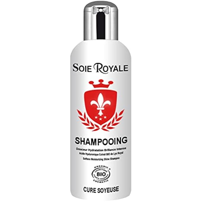 SILK SHAMPOO ORGANIC SILK CURE 300 ML HYDRATION STRAIGHTENING INTENSE SHINE SILK PROTEIN FLEUR DE LYS REGENERATING HAIR FACE BODY VITAMINS EF ALCOHOL FREE ORGANIC CERTIFIED - Image 1