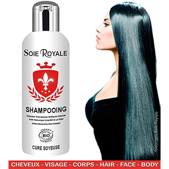 SILK SHAMPOO ORGANIC SILK CURE 300 ML HYDRATION STRAIGHTENING INTENSE SHINE SILK PROTEIN FLEUR DE LYS REGENERATING HAIR FACE BODY VITAMINS EF ALCOHOL FREE ORGANIC CERTIFIED - Image 3