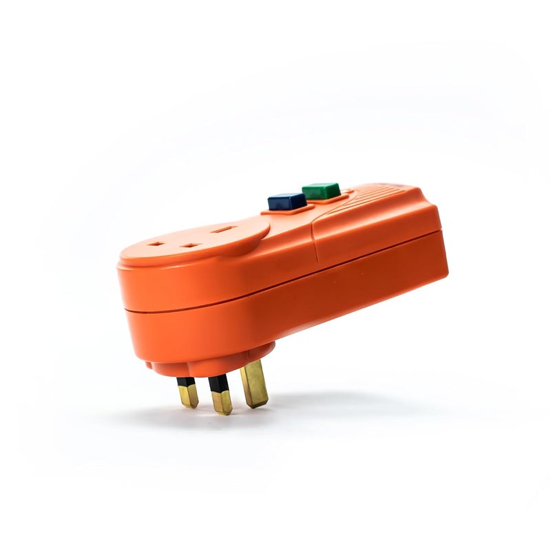 Status Orange Circuit Breaker | 13A UK Plug RCD Socket Adapter | SRCDORX3 - Image 3