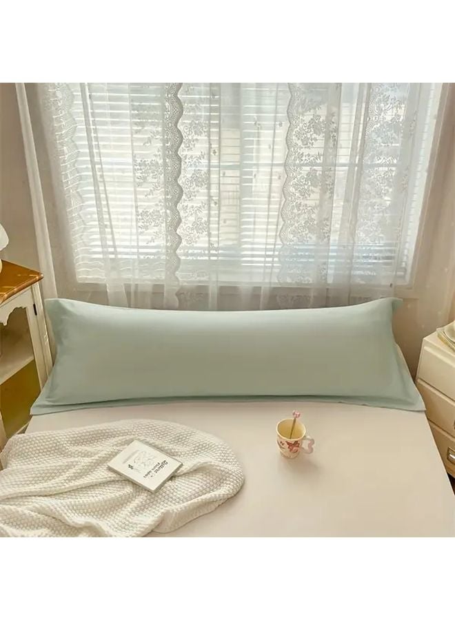 Light Clear Green Pillowcase 18 9x70 87 Inch Double Layer Breathable Soft Fabric - Image 1