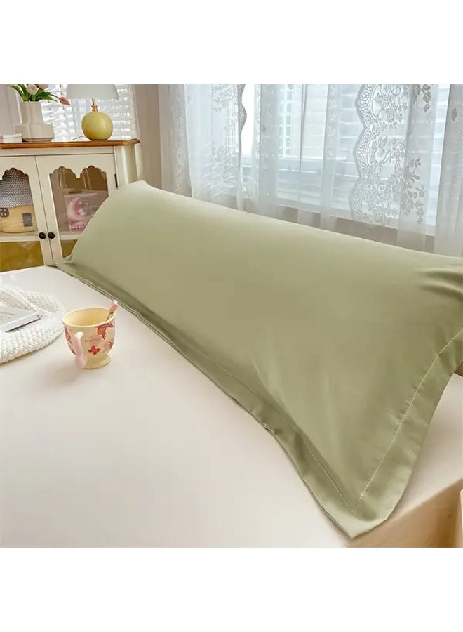 Light Clear Green Pillowcase 18 9x70 87 Inch Double Layer Breathable Soft Fabric - Image 3