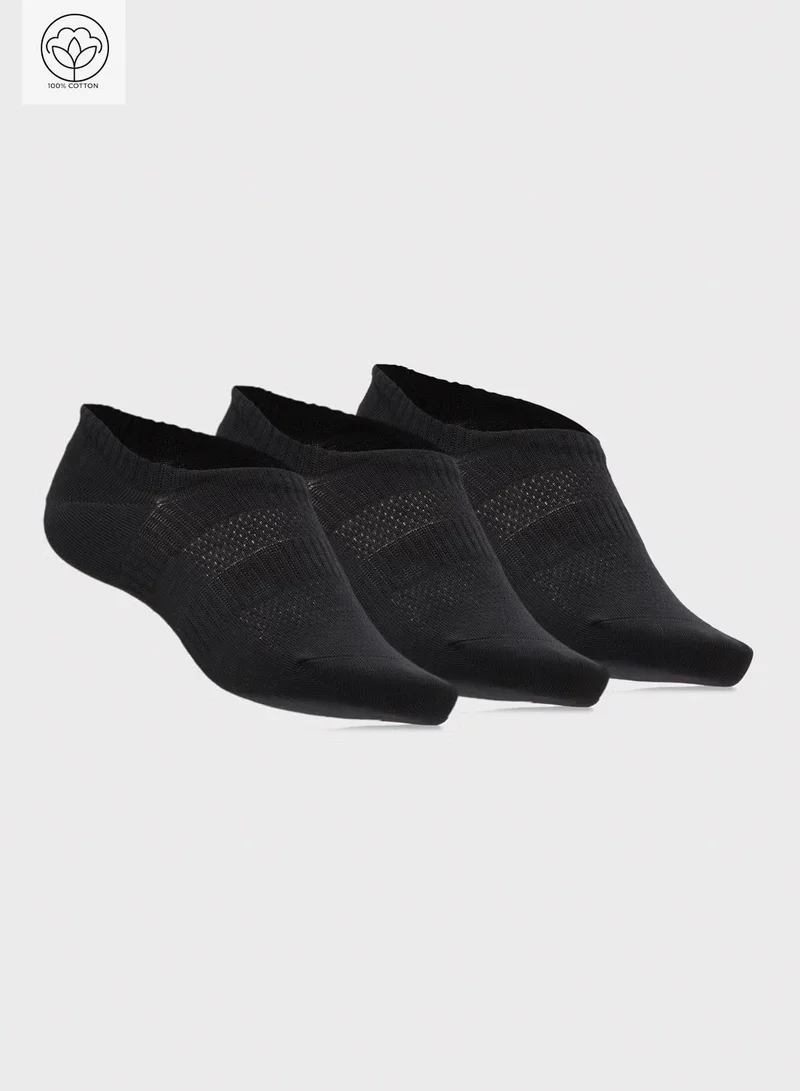 Ginger 3PK Cotton No Show Trainer Liners