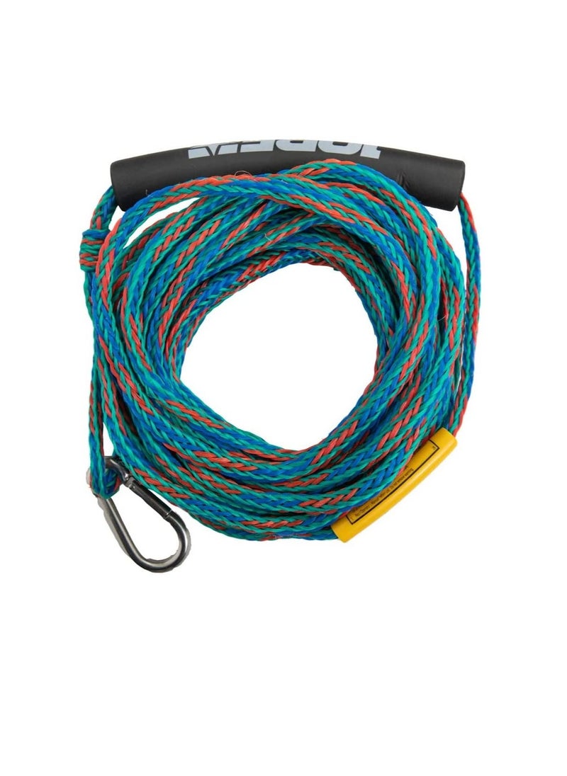 JOBE Two Person Tow Rope - Black Blue - Break Strength: 2375Lbs | 1077 Kg - Floating Mainline - Length: 50Ft | 15,2M  - Image 1