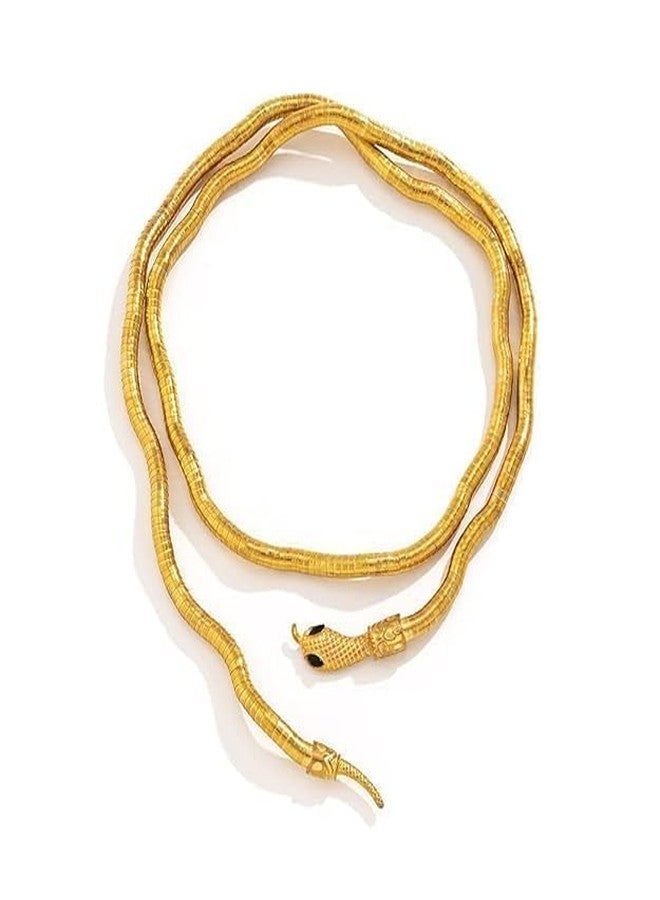 PRIME HOMES Bendable Gold Plated Snake Twist Luxe Bendable Adjustable Multi-Use Bend-And-Wrap Choker Necklace, Bracelet, Armlet, Anklet, Belt for Women And Girls - Image 1