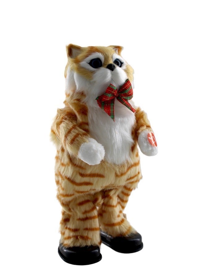 Rally Portable Soft Realistic Authentic Detail Walk Along Electronic Pet Dancing Cat With Music For Kids Multicolor - Image 2