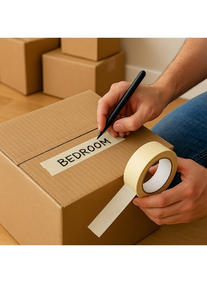 روكو شريط لاصق روكو ٥ سم × ٢٢٫٩ متر – لاصق قوي، سهل التمزق، للاستخدام في الدهانات والمكتب والاستخدام العام - Image 4