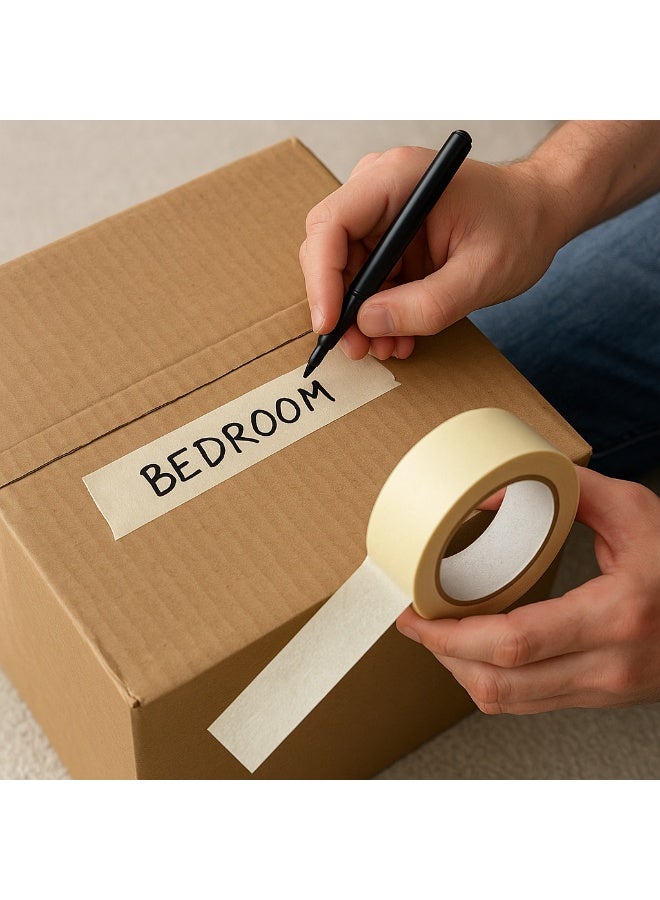 روكو شريط لاصق روكو ٥ سم × ٢٢٫٩ متر – لاصق قوي، سهل التمزق، للاستخدام في الدهانات والمكتب والاستخدام العام - Image 3