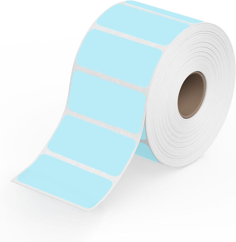 ROLLO 2x1 Sticker Labels - Roll of 1,000 Blue Labels - Multi-Purpose Direct Thermal Printer Stickers - Image 1