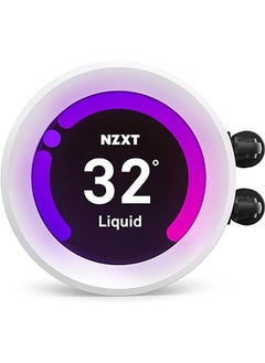 NZXT Kraken Z63 RGB 280mm - RL-KRZ63-RW - AIO RGB CPU Liquid Cooler - Customizable LCD Display - Improved Pump - Powered by CAM V4 - RGB Connector - Aer RGB 2 140mm Radiator Fans (2 Included) - White  - Image 4