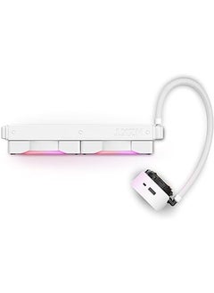 NZXT Kraken Z63 RGB 280mm - RL-KRZ63-RW - AIO RGB CPU Liquid Cooler - Customizable LCD Display - Improved Pump - Powered by CAM V4 - RGB Connector - Aer RGB 2 140mm Radiator Fans (2 Included) - White  - Image 3