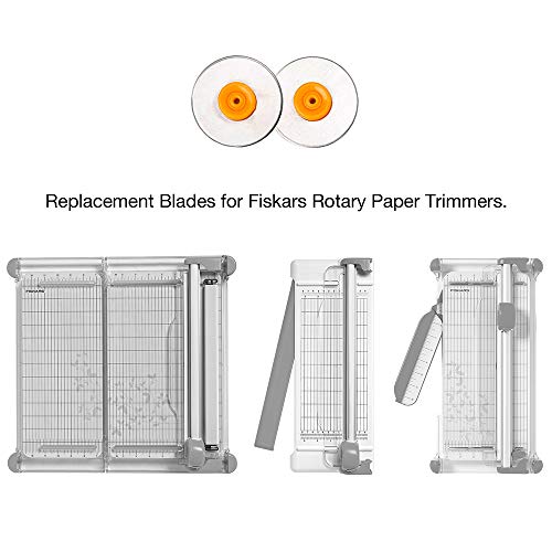 Fiskars 28mm Replacement Rotary Cutter Blades 2Pack Style F Compatible with Fiskars 28mm Rotary Paper Cutters - Image 3