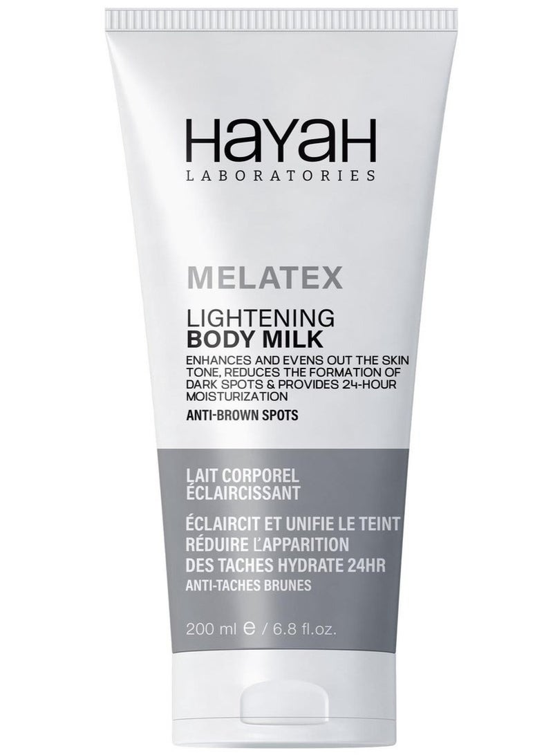 HAYAH Laboratiores MELATEX BODY MILK LIGHTENING
