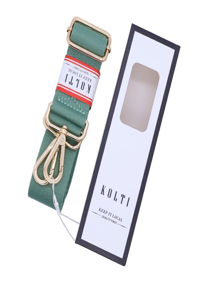 Kolti Purse Strap Replacement Crossbody Handbag Stripe Wide Adjustable, Gold Buckle-476, 30" To 62" (32" Extended) X 1.5" - Image 2