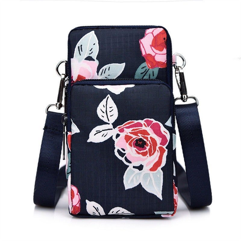 Factory Korean Printed Nylon Crossbody Bag Mini Small Bag Crossbody Coin Purse Casual Crossbody Mobile Phone Bag - Image 5