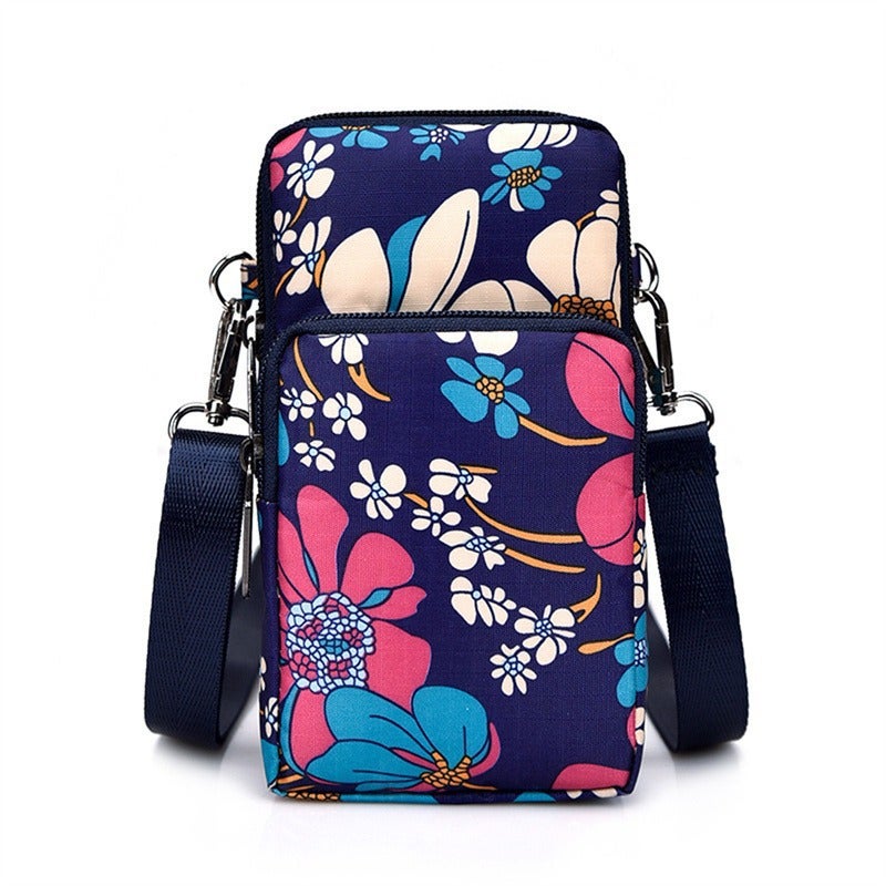 Factory Korean Printed Nylon Crossbody Bag Mini Small Bag Crossbody Coin Purse Casual Crossbody Mobile Phone Bag - Image 3