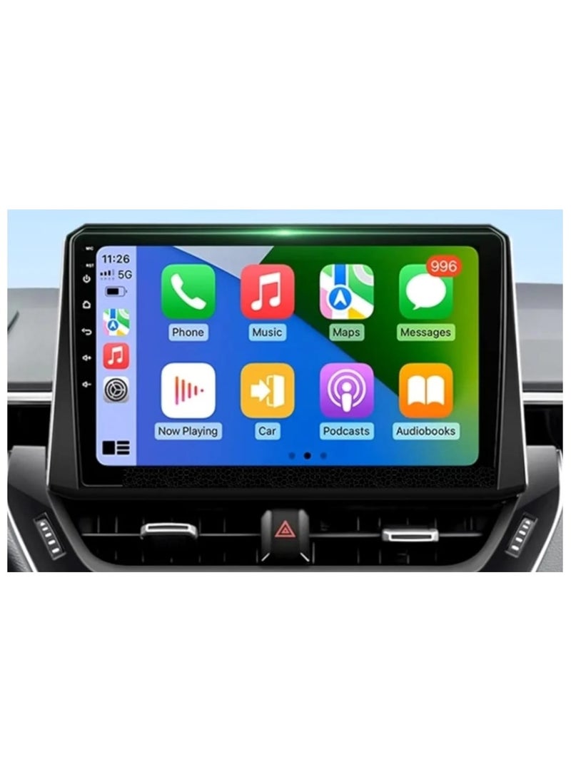 COROLLA screen from 2020 to 2025 Screen This modern, high-tech screen adds comfort and distinction to your driving experience. It allows you to view your trip information clearly and in high definition, and provides an easy way to communicate with the world around you. This screen features superior performance and innovative technology, making it an ideal choice for those looking to enhance their driving experience.