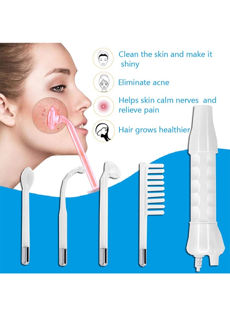 Aikanbo Handheld Red Light Electrotherapy High Frequency Cosmetology Instrument High Frequency Facial Machine Professional Portable Handheld Neon High Frequency Face Wand  - Image 2