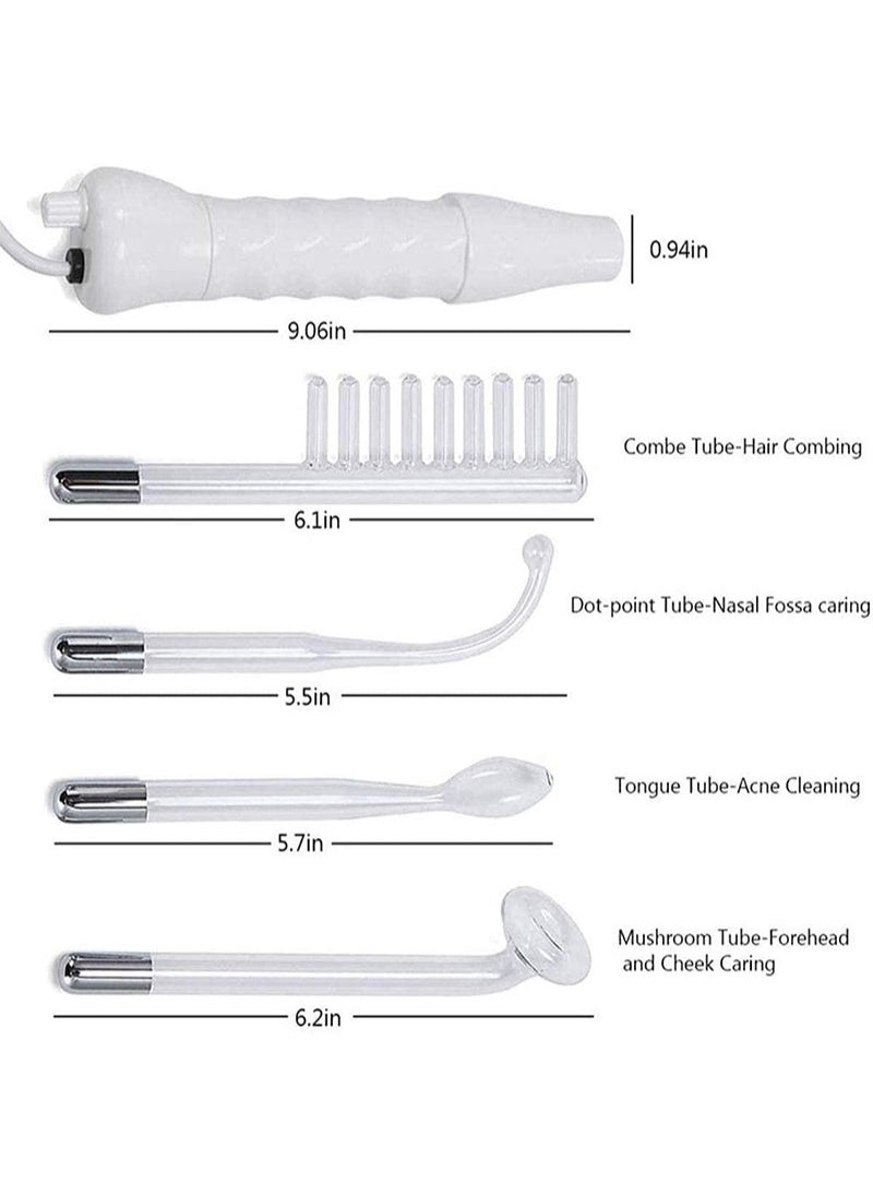 Aikanbo Handheld Red Light Electrotherapy High Frequency Cosmetology Instrument High Frequency Facial Machine Professional Portable Handheld Neon High Frequency Face Wand  - Image 5