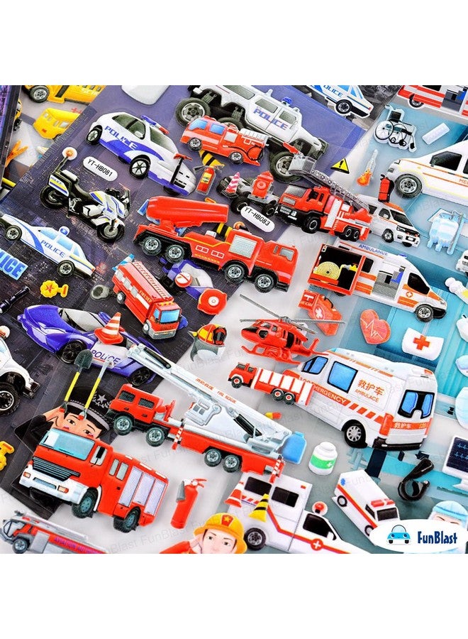 فنبلاست مجموعة ملصقات سيارة مرافقة من فن بلاست - ورقتان، أكثر من 50 ملصقًا منتفخًا كاواي للأطفال، ملصقات ثلاثية الأبعاد للبنات، ملصقات جمالية، ملصقات إسفنجية للأطفال، ملصقات ذاتية اللصق (متعددة الألوان) - Image 5