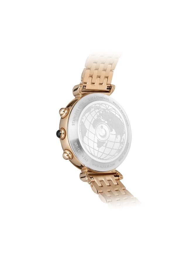 الفجر الساعة النسائية WF-14S ذهب وردي - Image 3