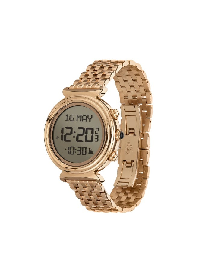 الفجر الساعة النسائية WF-14S ذهب وردي - Image 2