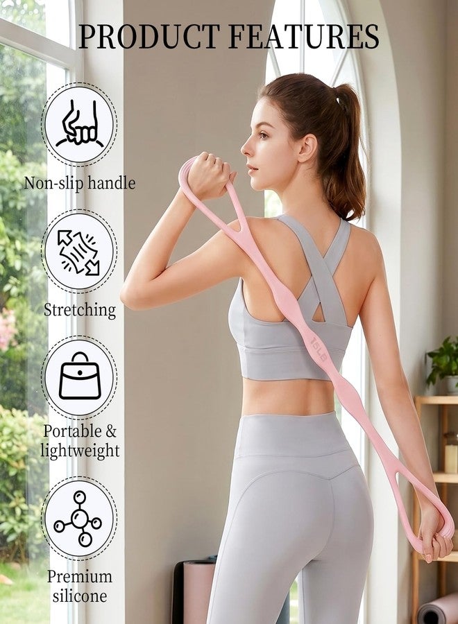 DAWZMR 2 PCS Figure 8 Resistance Bands for Women, 15 Lbs & 25 Lbs Keep Resistance Band with Non-Slip Handles for Arms Back Chest & Shoulder - Image 3