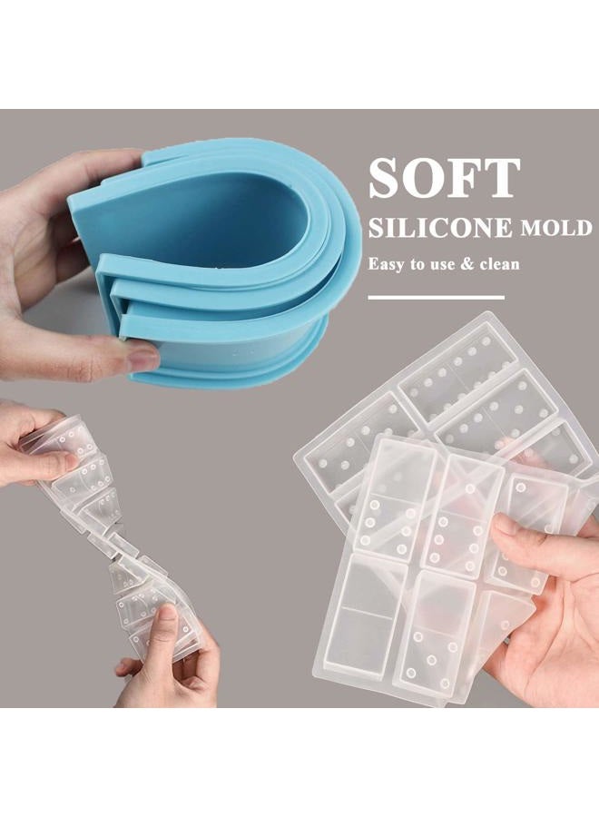 GDDP Domino Box Silicone Mold and Domino Molds Set for Resin Casting, Domino Storage Box Resin Mold for DIY Epoxy Crafts Making Tool - Image 4