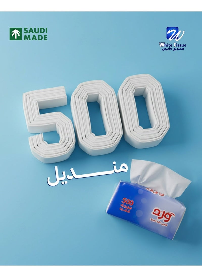 ورد مناديل ورد 500 منديل مفرد 32 عبوة - Image 3