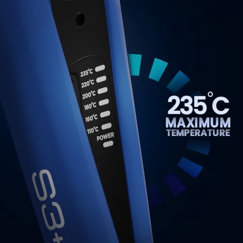 IKONIC S3+ Ceramic (Blue and black) Hair Straightener - Image 4