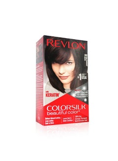 Colorsilk Beautiful Color, Permanent Hair Color With Keratin, 40Ml + 40Ml + 11.8Ml - Dark Mahogany Brown 3Rb (Pack Of 1)