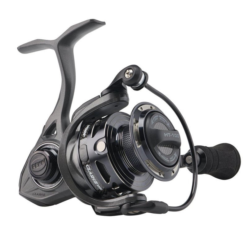 PENN Clash II Spinning Fishing Reel GreyBlack 2500