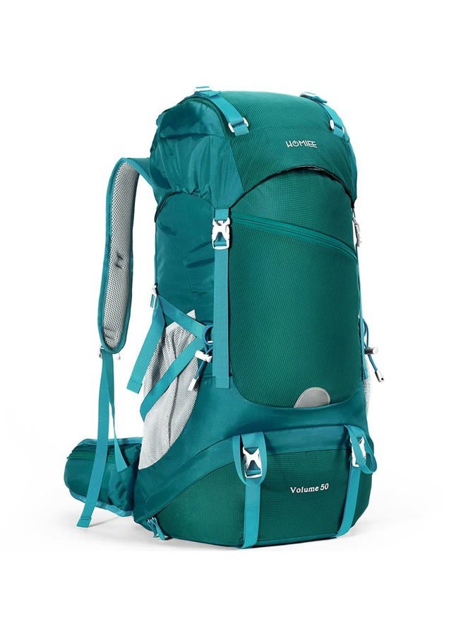 HOMIEE 50L Hiking Backpack Travel Bag Waterproof Camping Rucksack with Rain Cover Lightweight Backpacking - Image 1