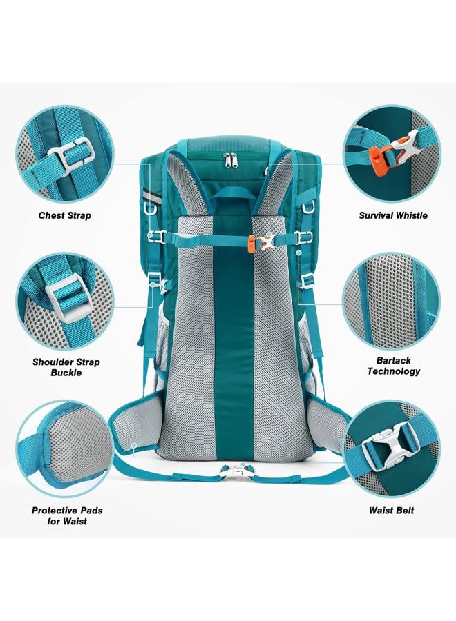 HOMIEE 50L Hiking Backpack Travel Bag Waterproof Camping Rucksack with Rain Cover Lightweight Backpacking - Image 2