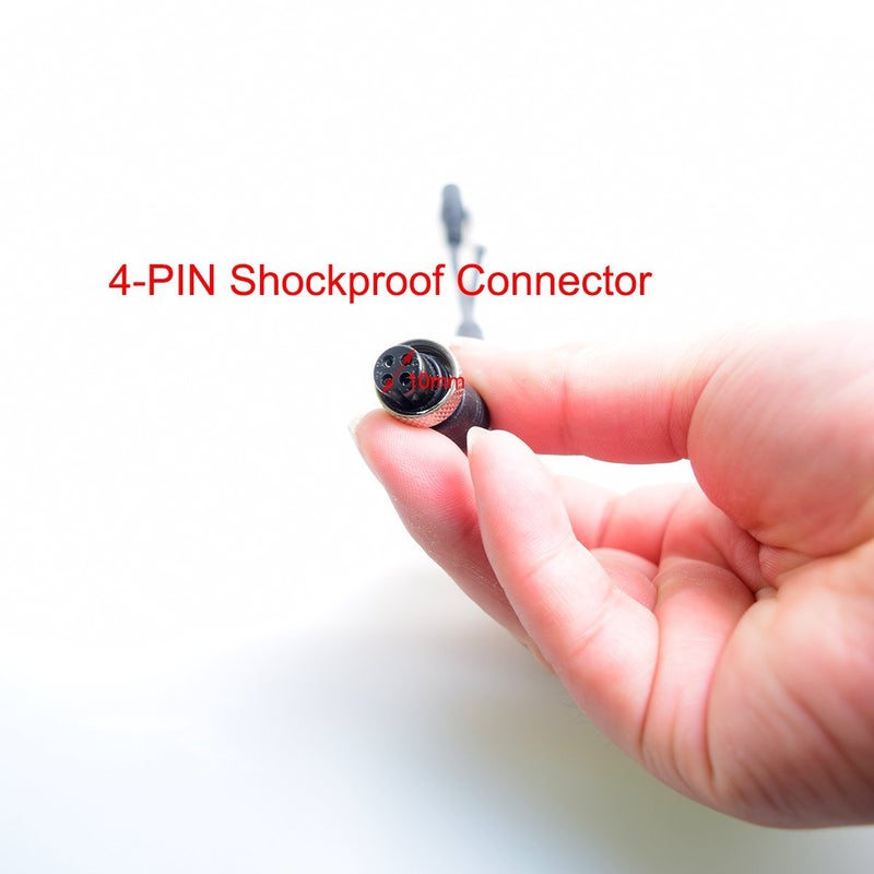 EKYLIN 4 Pin to RCA Adapter, Shockproof Waterproof Female 4-Pin to RCA (A/V) Adapter Wire, RCA to 4-PIN Monitor/Camera Adapter - Image 4