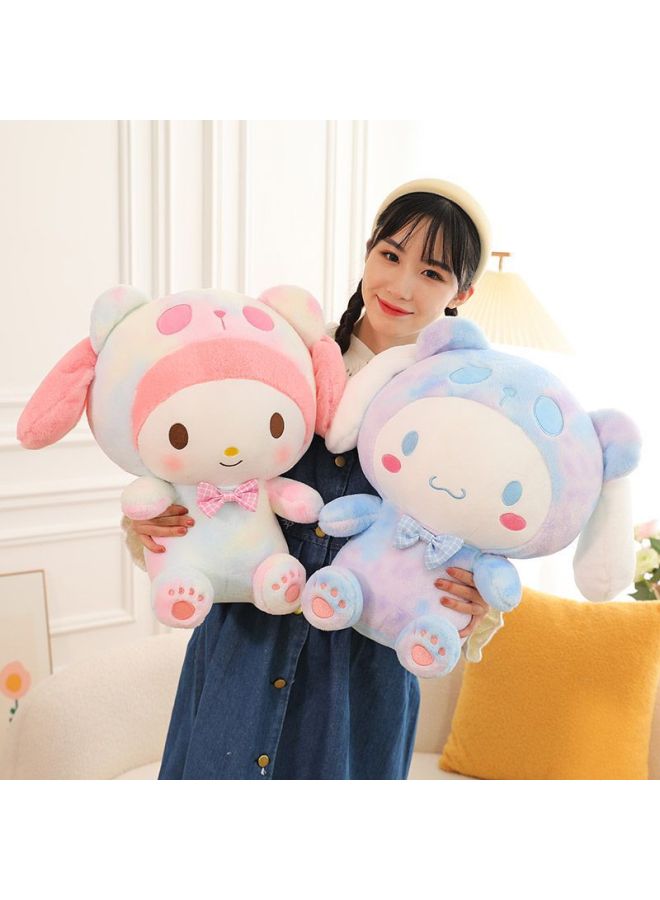 Loquat Internet Celebrity Explosions Tie-Dye Deviruchi Doll Doll Plush Toy White Dog Doll Bed Pillow Girl Gift-Specifications:Symphony Jade White Dog-Color:50cm  0.5kg - Image 3