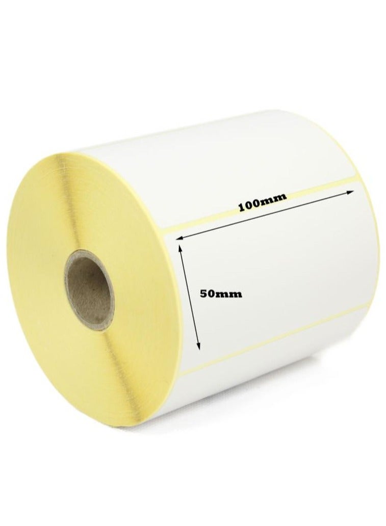 ديسيجيباك لاصقات باركود حرارية مباشرة DCGPAC قياس 4x2 بوصة 1000 لاصقة لكل لفافة (100 مم × 50 مم) تستخدم لطباعة ملصقات الشحن، عبوة من 1 - Image 1