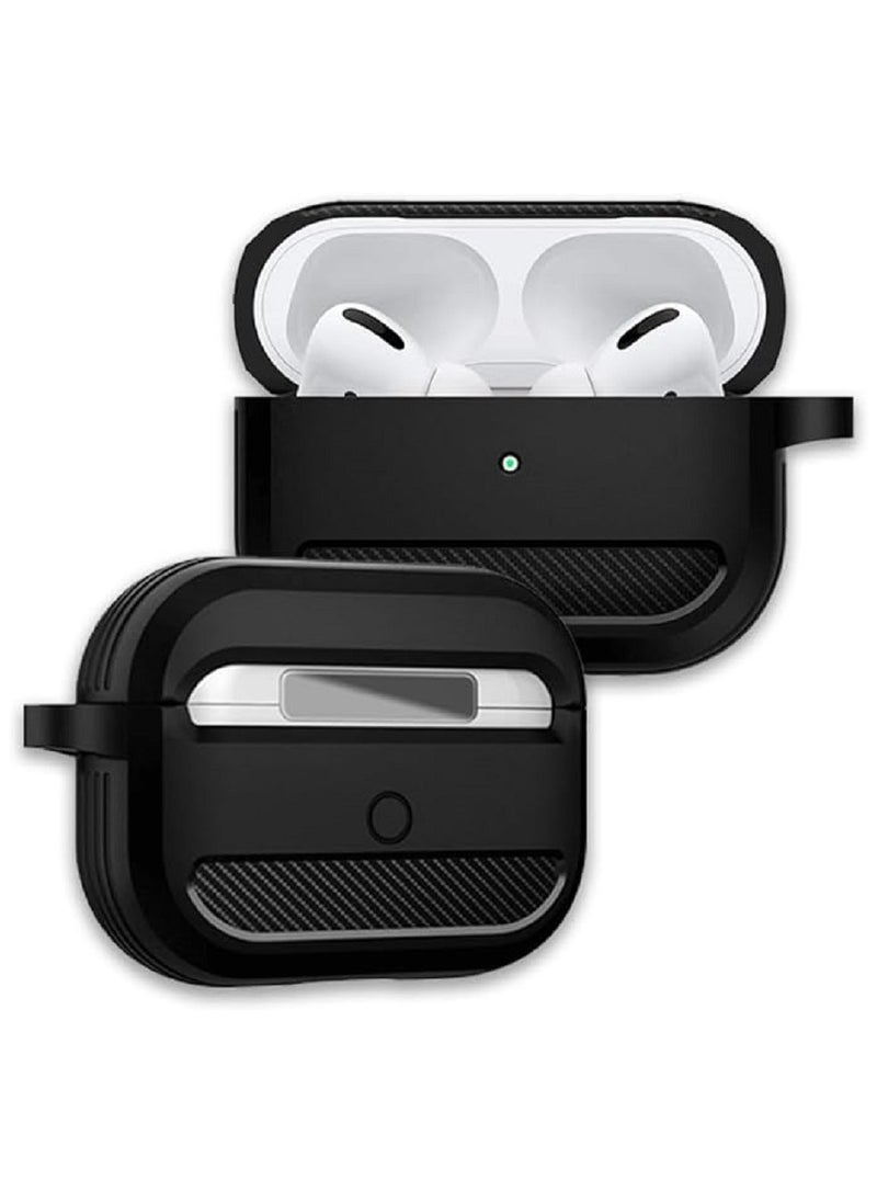 Generic - Rugged Armor Designed Shock Absorbing Case With Keychain For Apple AirPods Pro 2019 - Image 1