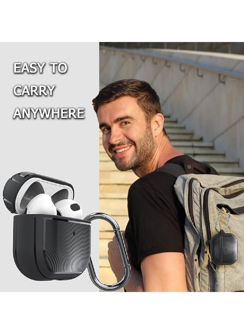 Generic - Rugged Armor Designed Shock Absorbing Case With Keychain For Apple AirPods Pro 2019 - Image 1