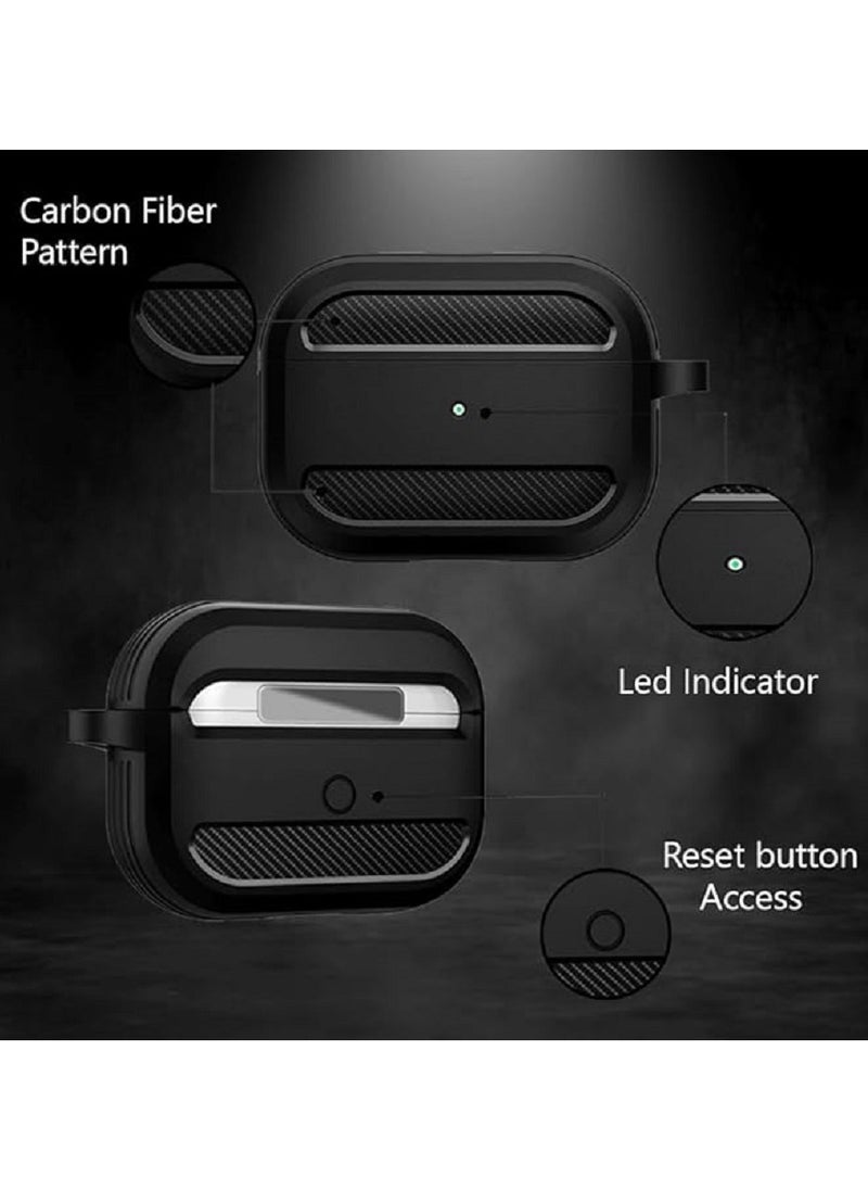 Generic - Rugged Armor Designed Shock Absorbing Case With Keychain For Apple AirPods Pro 2019 - Image 1