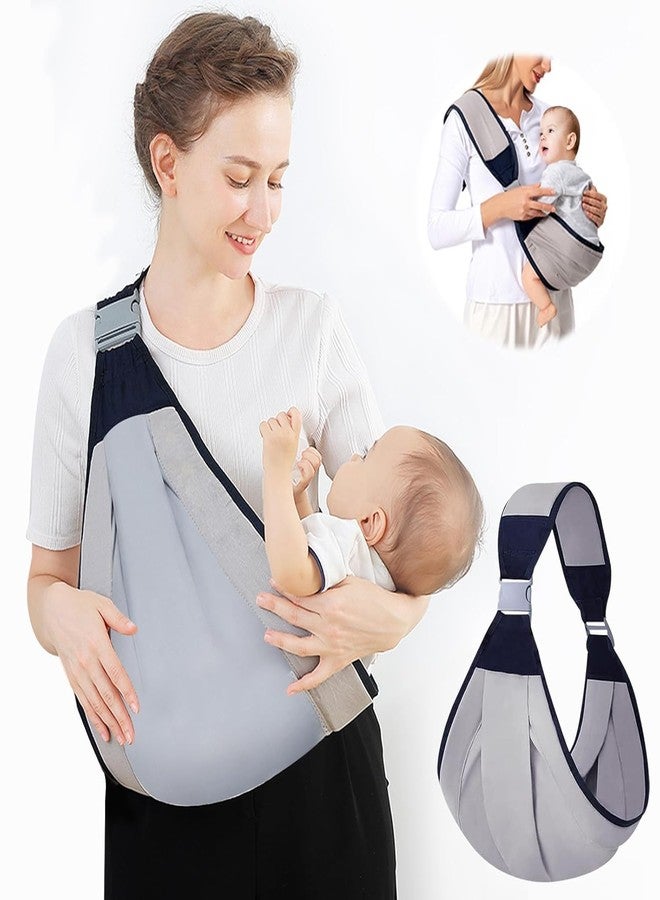 KRISHNPRIYA Infant Baby Carrier - Adjustable Baby Sling for Newborn to Toddler - Ergonomic 3D Mesh Baby Wraps Carrier - Breathable & Lightweight for 0-36 Months Baby (Grey) - Image 1