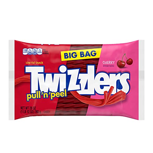 Twizzlers تويزلرز بول أن بيل بنكهة الكرز على طريقة العرقسوس - حلوى مطاطية كبيرة الوزن 28 أوقية - Image 5